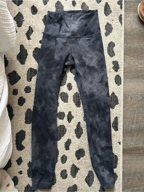 lululemon athletica Black Tie-Dye High-Rise Leggings